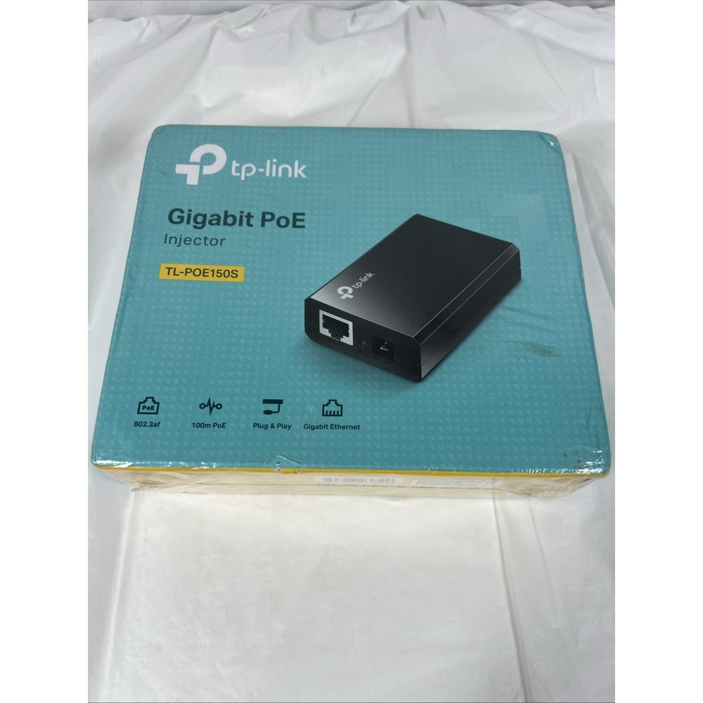 TP-Link Gigabit Power Over Ethernet PoE‎ Injector Adapter TL-PoE150S Networking